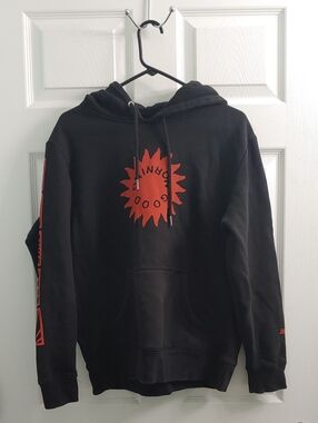 Jiberish Hoodie Unisex M Good Morning Black Pullover